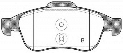 OPEN PARTS bpa124810 -  Комплект тормозных колодок, дисковый тормоз
